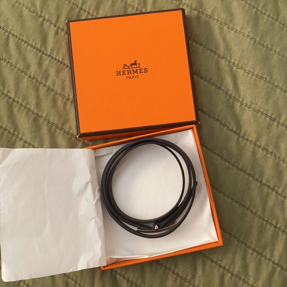 Hermès Behapi double tour bracelet silver - Picture 2 of 5